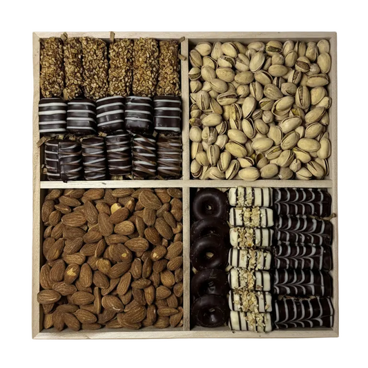 12" Square Chocolate & Nuts