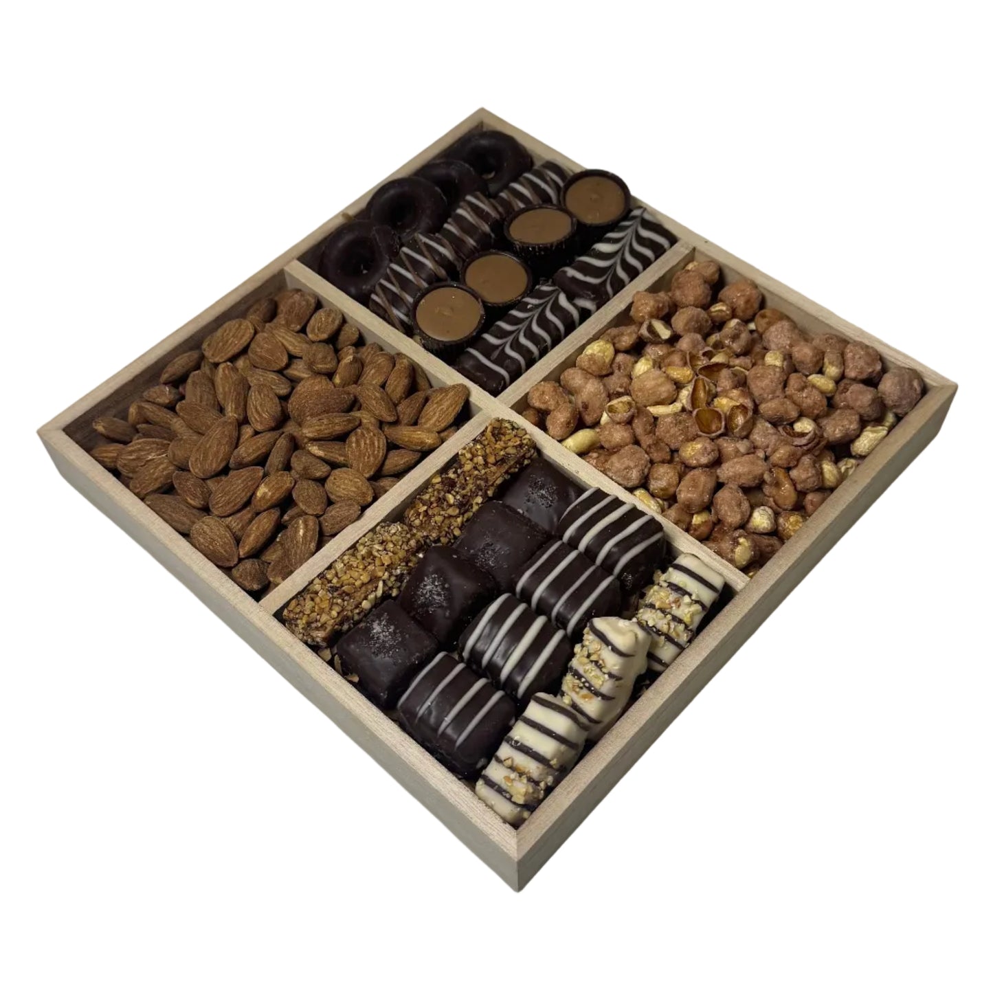 10" Square Chocolate & Nuts